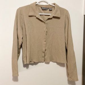 EDDIE BAUER cropped flannel